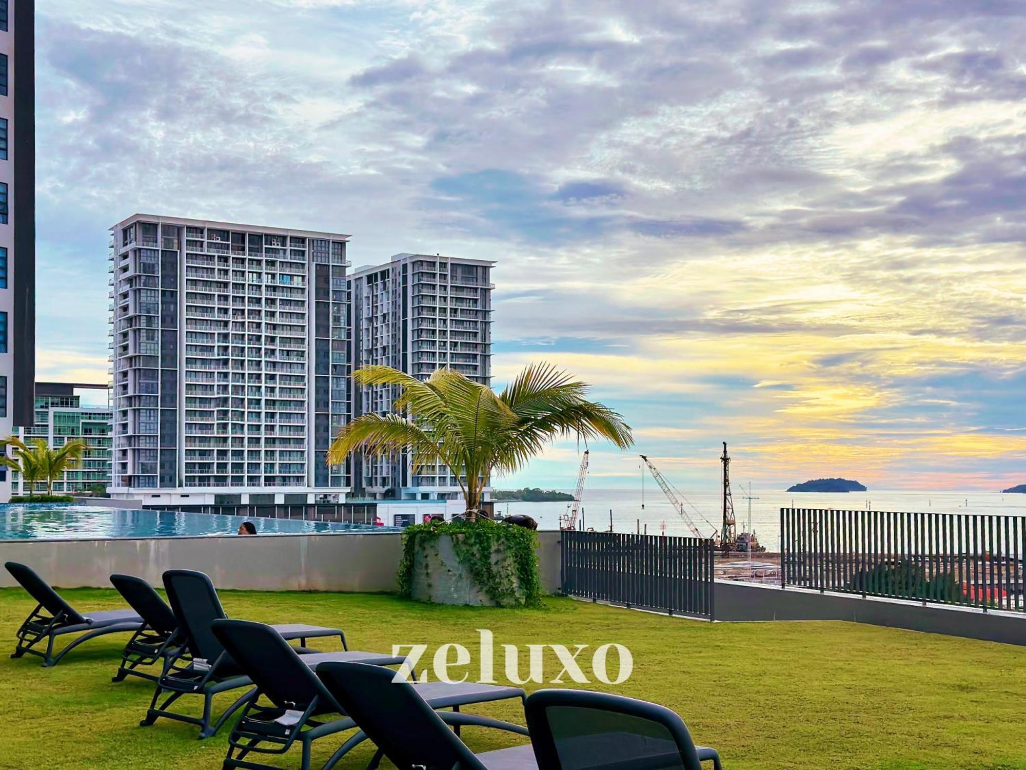 #5 Jesselton Quay City Pads Seaview By Zeluxo Kota Kinabalu Luaran gambar
